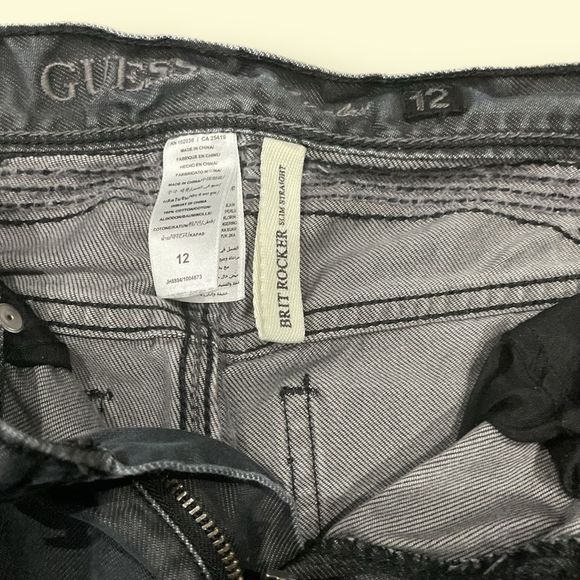 Guess Brit rockers slim straight jeans size 12 - Picture 5 of 5
